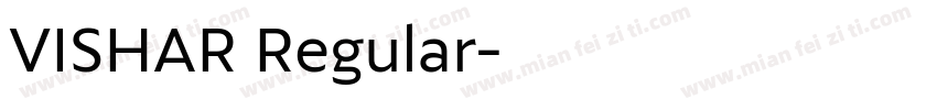 VISHAR Regular字体转换